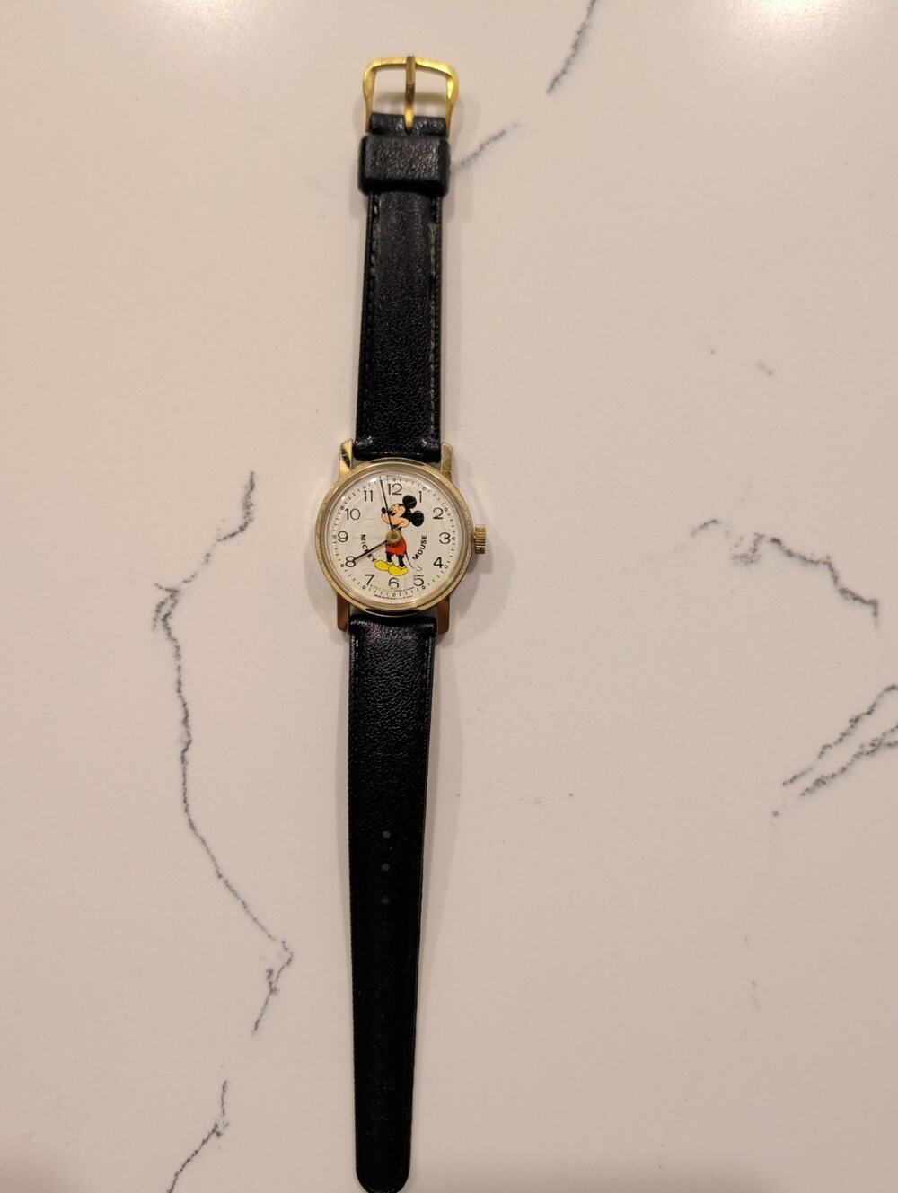 Vintage Bradley MICKEY MOUSE Walt Disney Mechanical Swiss Made Wind-Up Watch
